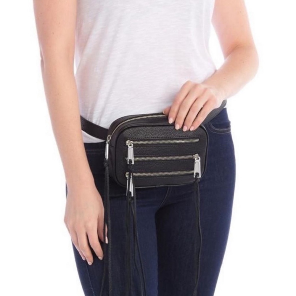 📌NWT Rebecca Minkoff Pebbled Leather Zip Belt Bag